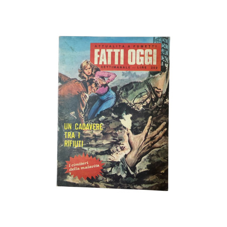 Fatti Oggi – Un cadavere tra i rifiuti | Fumetto Cronaca Nera Vintage