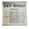 Disco 45 giri I Discorsi (1935–1944) | Benito Mussolini Vinile Storico d’Epoca Cedisc