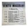 Disco 45 giri I Discorsi (1935–1944) | Benito Mussolini Vinile Storico d’Epoca Cedisc