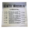 Disco 45 giri I Discorsi (1935–1944) | Benito Mussolini Vinile Storico d’Epoca Cedisc