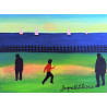Gaspare Mutolo – Olio su Tela 30×40 cm (2023) | Paesaggio Marino con Figure | Opera Firmata