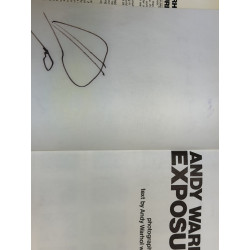Andy Warhol’s Exposures libro firmato con certificato Beckett