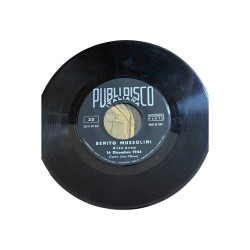 Benito Mussolini Disco storico Pubblidisco Collana Storica discorso 16 dicembre 1944