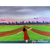 Gaspare Mutolo – Olio su Tela 30×40 cm (2023) | Figura Femminile nel Paesaggio | Opera Firmata