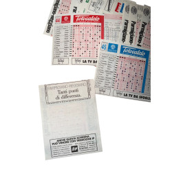 98 Schedine Totocalcio 1992 Originali – Lotto Memorabilia Calcio Vintage