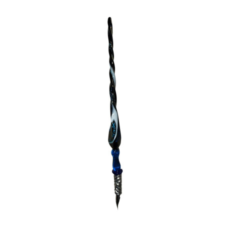 Penna Stilografica in Vetro di Murano Blu Artigianale – Penna Calligrafica Artistica