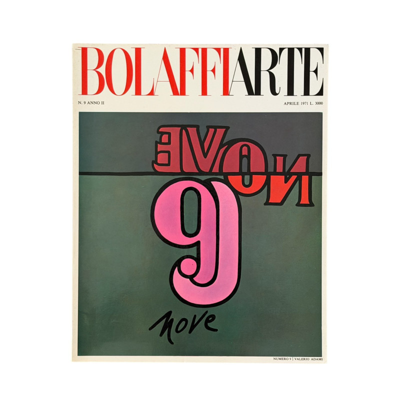 Bolaffiarte n.9 Aprile 1971 – Copertina Valerio Adami | Rivista Arte Vintage