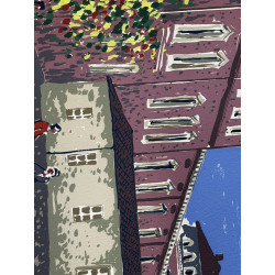 Ettore Fico Venezia Reale Serigrafia Firmata e Numerata 50x70