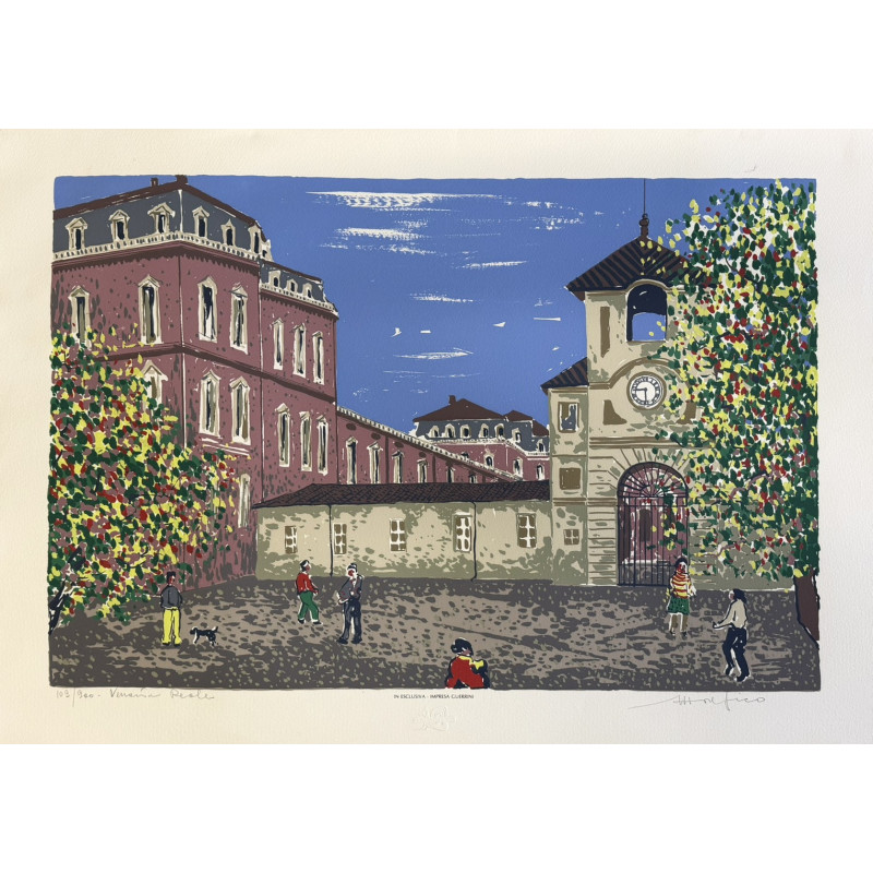 Ettore Fico Venezia Reale Serigrafia Firmata e Numerata 50x70
