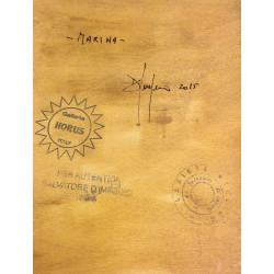 Salvatore D’Imperio “Marina” – Tecnica mista su tavola 15×18 cm (2015)