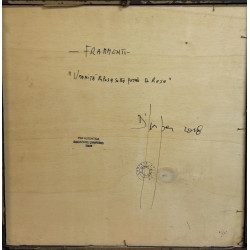 Salvatore D’Imperio “Umanità riposa sotto petali di rosa” – Tecnica mista su tavola 44×44 cm