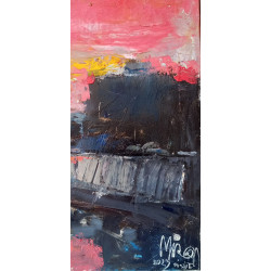 Gheorghe Miron "Castel Sant'Angelo e il vaticano" Olio su tela 50 x 70 cm, 2023 , Firmato e Certificato