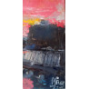 Gheorghe Miron "Castel Sant'Angelo e il vaticano" Olio su tela 50 x 70 cm, 2023 , Firmato e Certificato