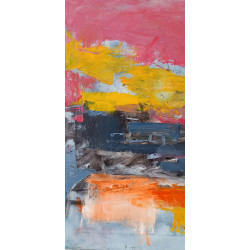 Gheorghe Miron "Castel Sant'Angelo e il vaticano" Olio su tela 50 x 70 cm, 2023 , Firmato e Certificato