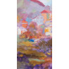 Gheorghe Miron "Roccagiovine" Olio su tela 50 x 70 cm, 2023 , Firmato e Certificato