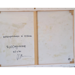Gheorghe Miron "Roccagiovine" Olio su tela 50 x 70 cm, 2023 , Firmato e Certificato