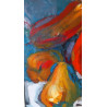 Gheorghe Miron "Zucchine" Olio su tela 50 x 70 cm, 2023 , Firmato e Certificato