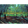 Gaspare Mutolo – Paesaggio Boscoso con Radura | Olio su Tela 100×70 cm (2020)