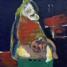Gheorghe Tîrlă – “Cersetor” Olio su Tela 100×100 | Firmato e Certificato
