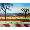 Gaspare Mutolo – Paesaggio Agricolo | Olio su Tela 40×50 cm (2021) Firmato