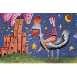 Maurizio Tornese – “Viaggio sulla Terra” | Acrilico su carta 25×16,3 cm – Certificato