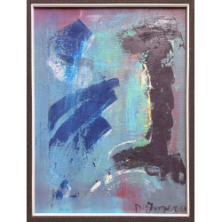 Salvatore D’Imperio – “Don Chisciotte” | Tecnica mista su tela 30×40 cm, 1988