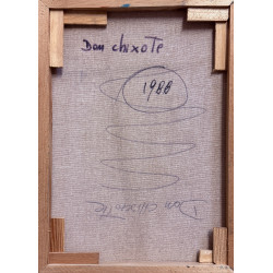 Salvatore D’Imperio – “Don Chisciotte” | Tecnica mista su tela 30×40 cm, 1988