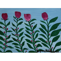 Gaspare Mutolo – Olio su Tela 30×40 cm (2023) | Aquilone a Forma di Cuore | Opera Firmata