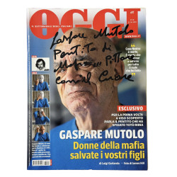 Gaspare Mutolo – Rivista OGGI 04/2022 | Copertina firmata con dedica