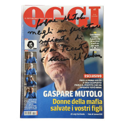 Gaspare Mutolo – Rivista OGGI 04/2022 | Copertina firmata con dedica
