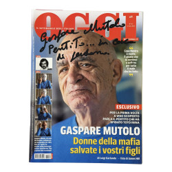 Gaspare Mutolo – Rivista OGGI 04/2022 | Copertina firmata con dedica