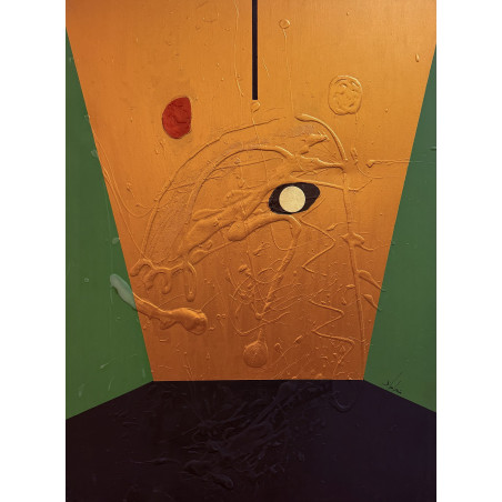 Superficie fragile – Autoritratto II (2005) | Salvatore D’Imperio | Tecnica mista 60×80 cm