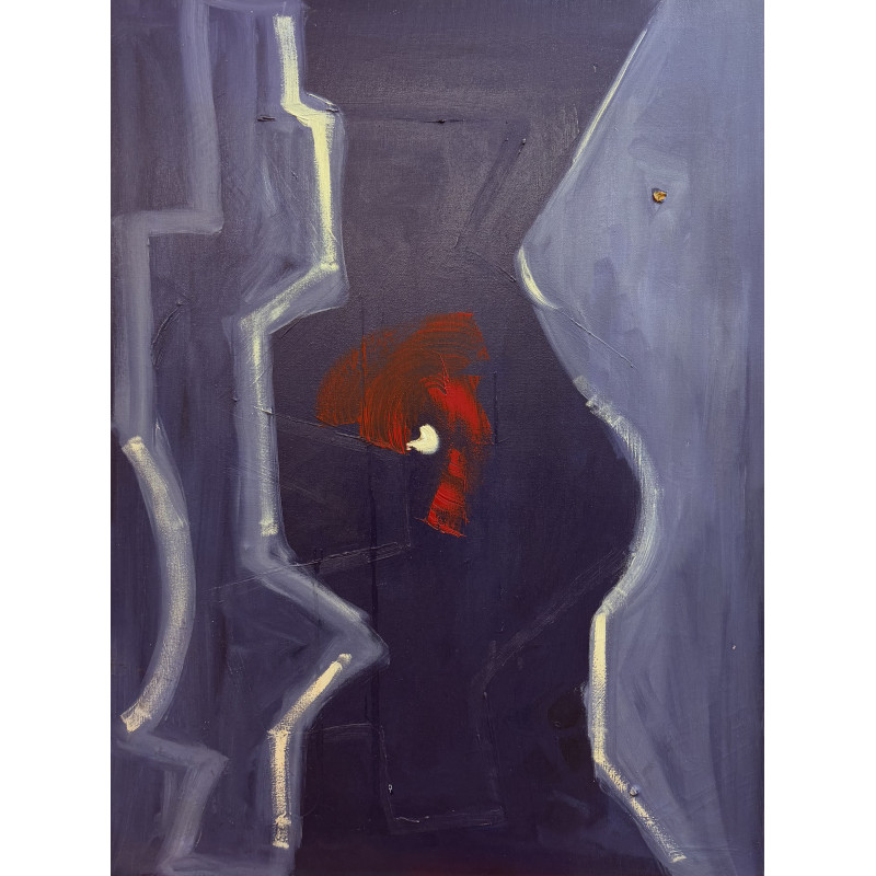 Salvatore D’Imperio – Il segreto (1989) | Olio su tela 60×80 cm