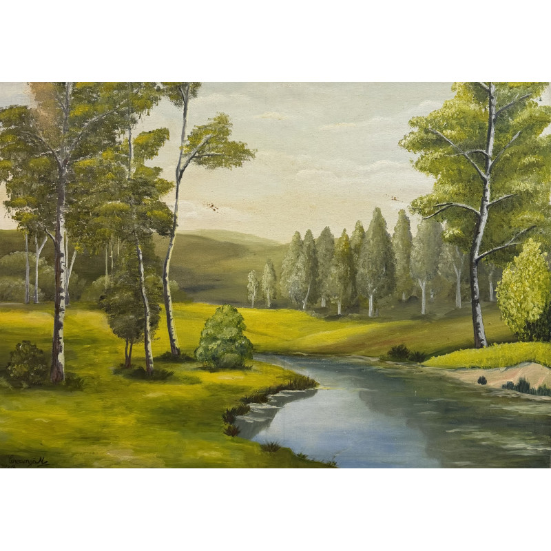 Maria Creanga – Paesaggio | Olio su tela 70×50 cm