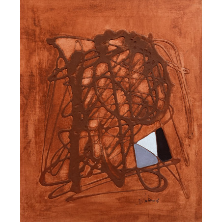 Salvatore D’Imperio – Superfici Fragili, tecnica mista su tela (2007) | Opera Firmata 45,5×55 cm