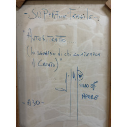 Salvatore D’Imperio – Superfici Fragili “Autoritratto” (2007) | Tecnica mista su tela