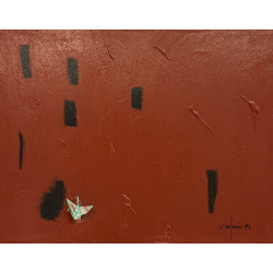 Salvatore D’Imperio – Fragile (1993) | Tecnica mista su tela 35×45 cm