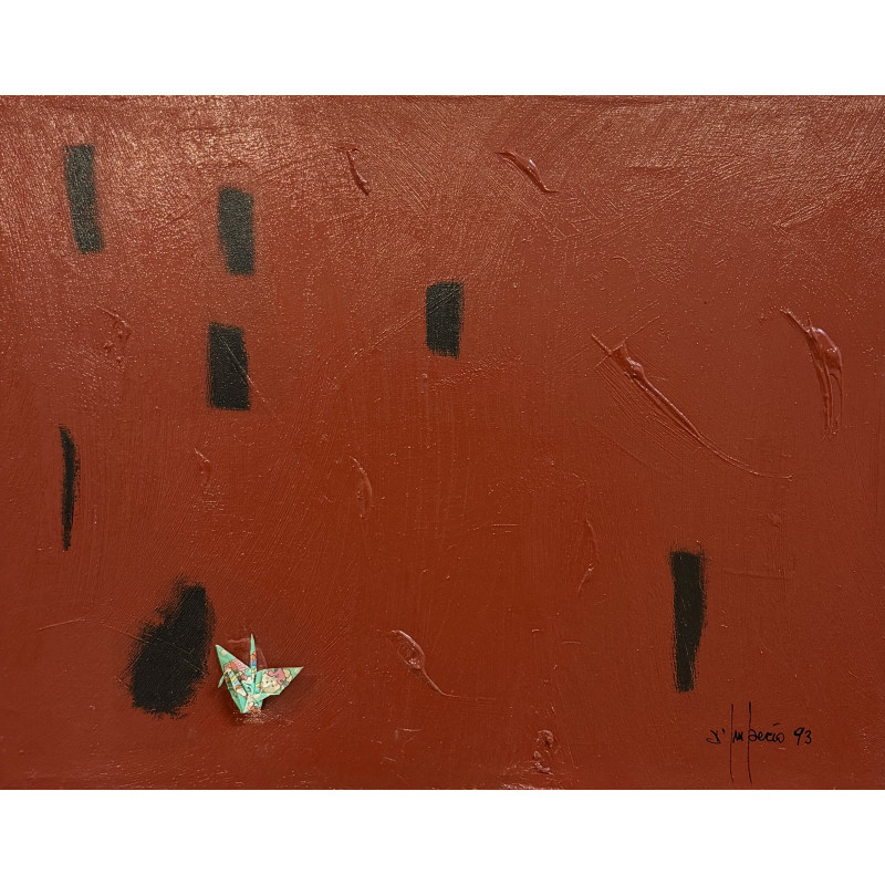 Salvatore D’Imperio – Fragile (1993) | Tecnica mista su tela 35×45 cm