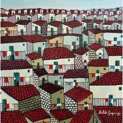 Gaspare Mutolo – Olio su Tela 60×60 cm (1997) | Opera Firmata e Certificata