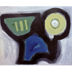Salvatore D’Imperio – Olio su tavola 2018 | Opera astratta firmata 60×50 cm