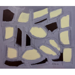 Salvatore D’Imperio – Olio su tavola 2018 | Opera astratta firmata 60×50 cm