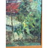 Carlo Franzini Saturnino – Paesaggio del Lago di Como | Olio su tavola