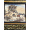 Olio su Tavola – Paesaggio Anonimo metà ’900 | Opera con Cornice