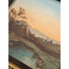 Paesaggio metà ’900 olio su tavola | Opera con cornice 33,5×32 cm