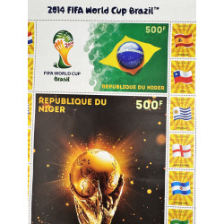 FOGLIO FRANCOBOLLI FIFA WORLD CUP BRASIL 2014 – REPUBLIQUE DU NIGER | NUOVO
