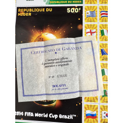 FOGLIO FRANCOBOLLI FIFA WORLD CUP BRASIL 2014 – REPUBLIQUE DU NIGER | NUOVO