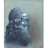 Mario Russo, Bronzo di Riace - Olio su tela 50x60 cm - 1982, Firmato