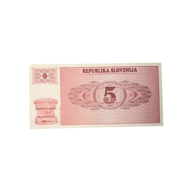 Slovenia – 5 Tolarjev Vintage | Republika Slovenija | Monte Triglav