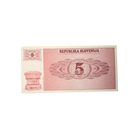 Slovenia – 5 Tolarjev Vintage | Republika Slovenija | Monte Triglav