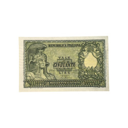 Banconota Italia 50 Lire Biglietto di Stato – Repubblica Italiana